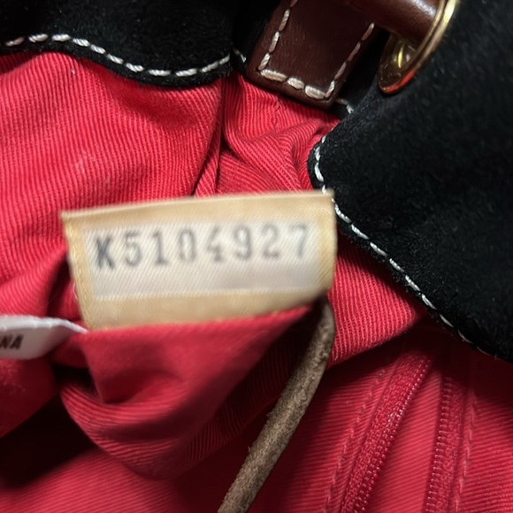 Dooney & Bourke Black Suede Shoulder Bag EUC - Picture 12 of 14